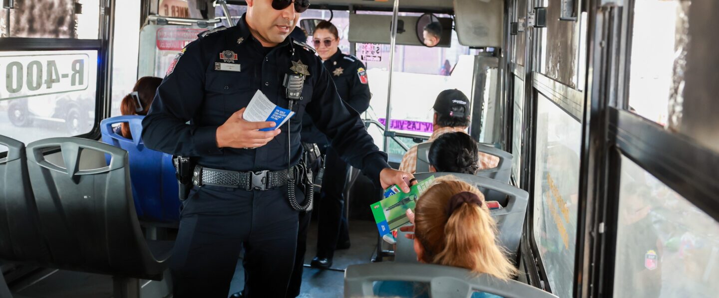 Realiza Policía de San Pedro operativos preventivos en transporte público