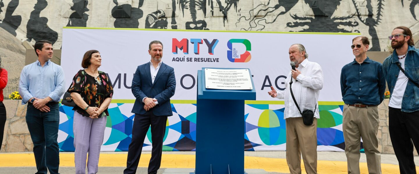 Develan San Pedro y Monterrey el mural “Ojo de Agua” en el Túnel de la Loma Larga Agustín Basave Fernández del Valle