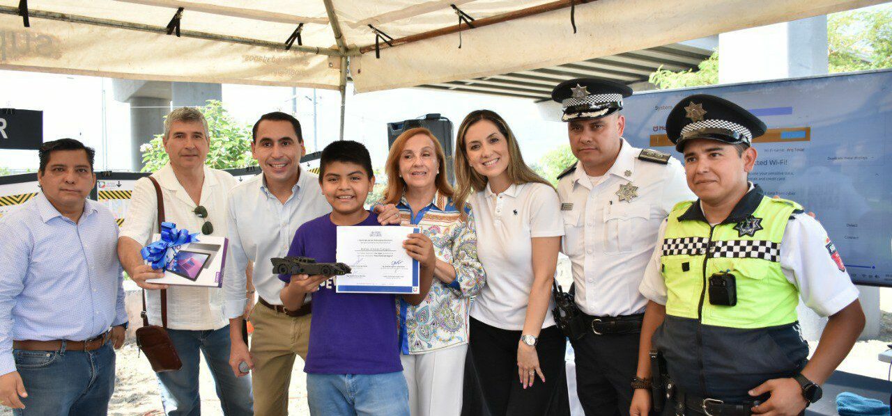 Diseñan niñas y niños sampetrinos cruces seguros y artísticos