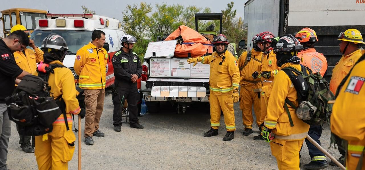 Refuerzan capacitación de Protección Civil San Pedro en combate de incendios forestales