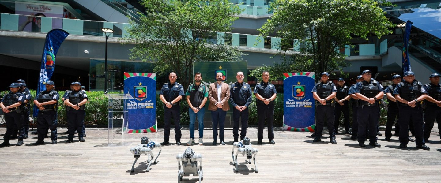 Presenta San Pedro Policía Turística, bodycams y escuadrón canino tecnológico rumbo al Mundial 2026